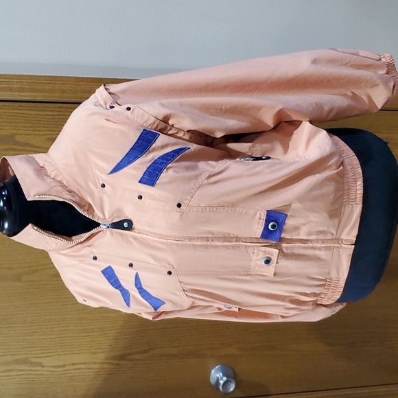 Jamie sadock retro 80s lightweight jacket peach purple - Picture 1 of 8